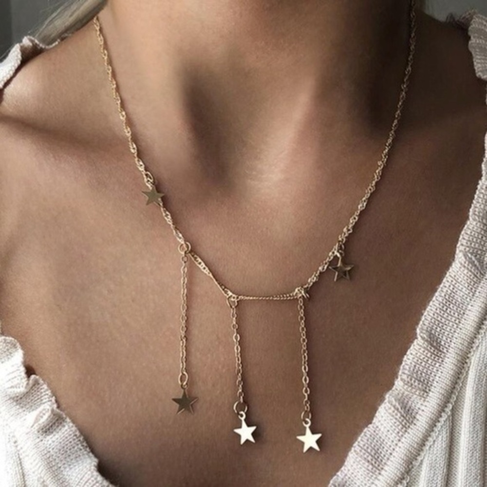 3/$30 💛 Falling Stars Necklace